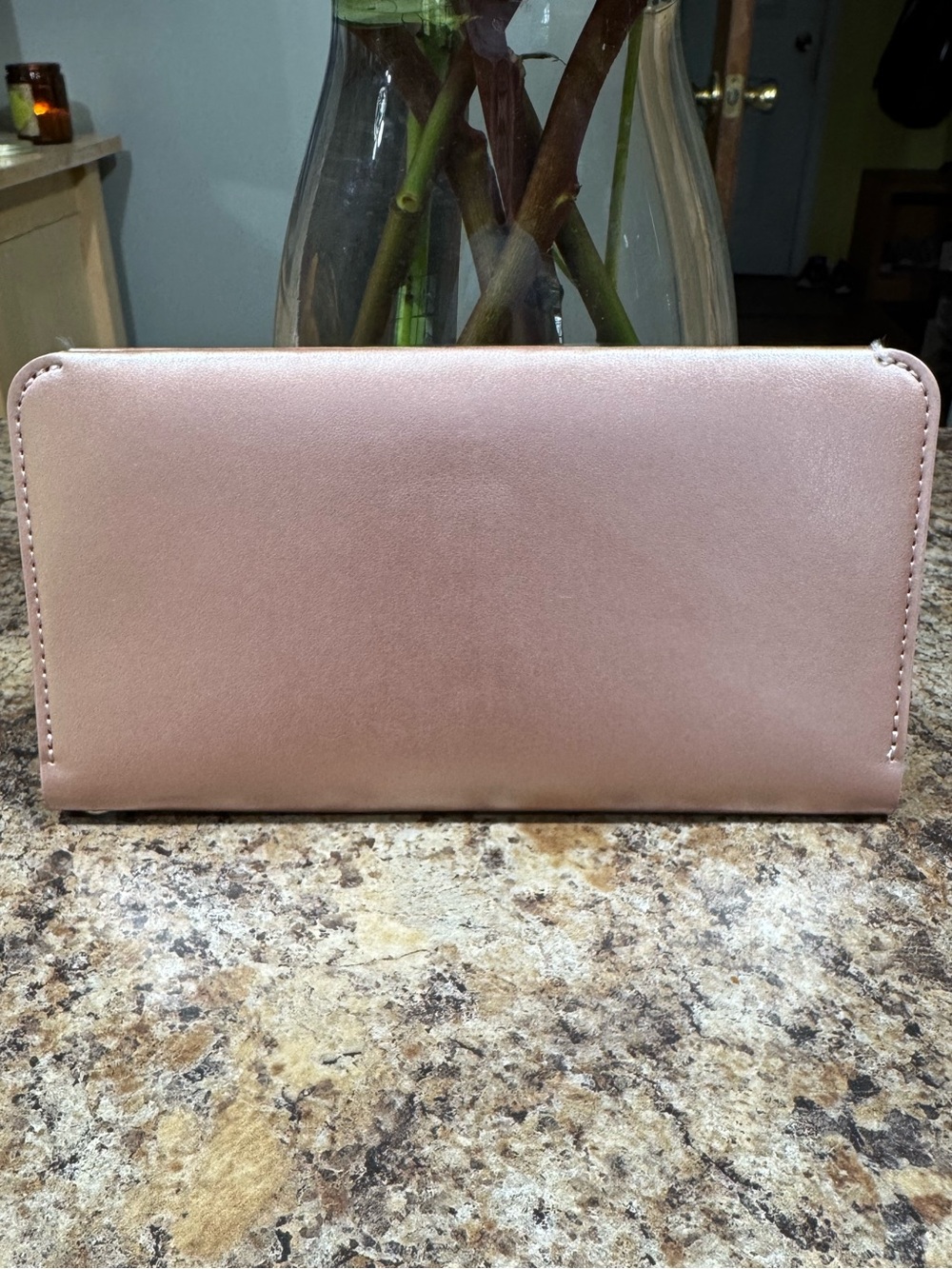 Rose Gold Woman’s Envelope Wallet NWOT